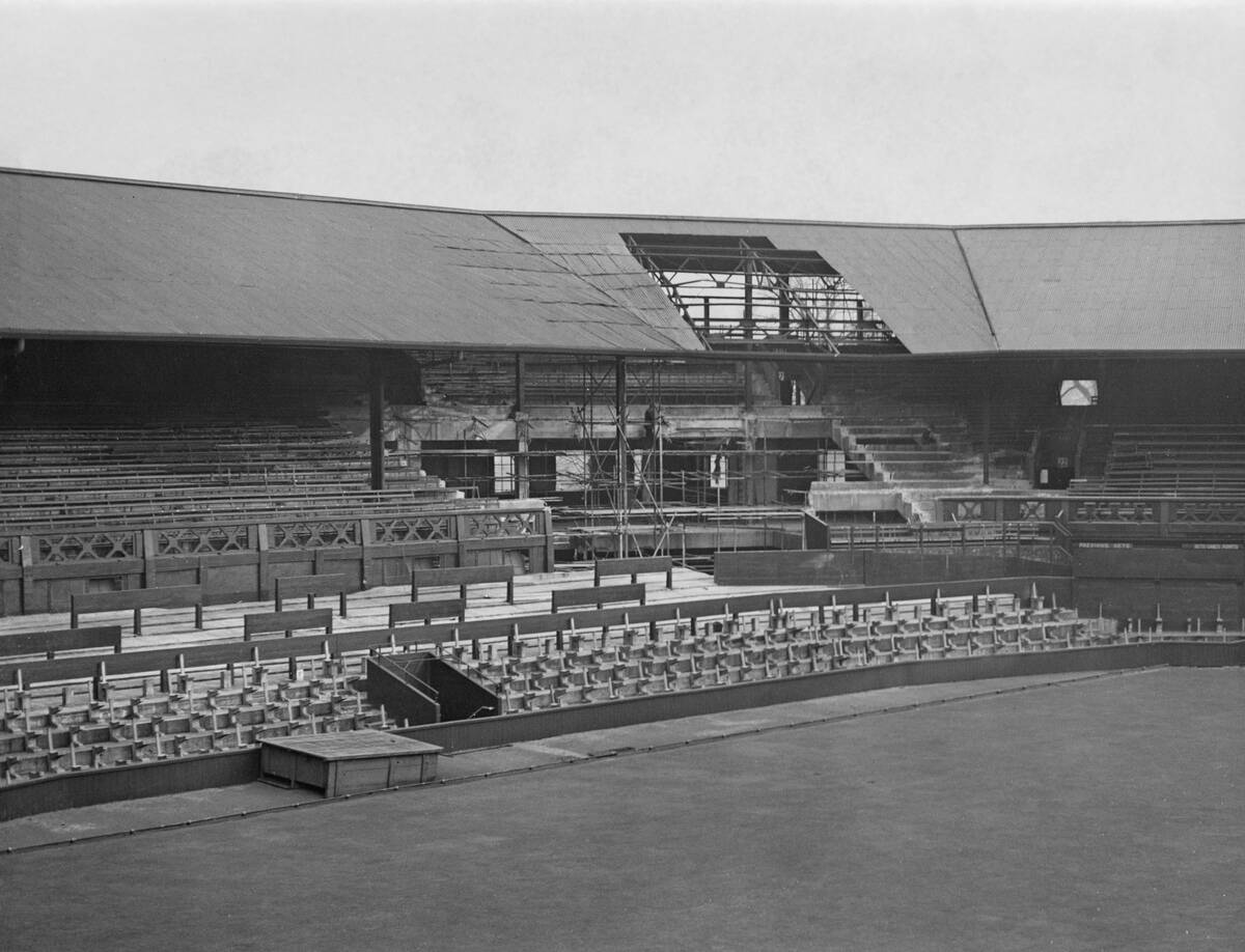 1949 reconstruction of Wimbledon Centre Court