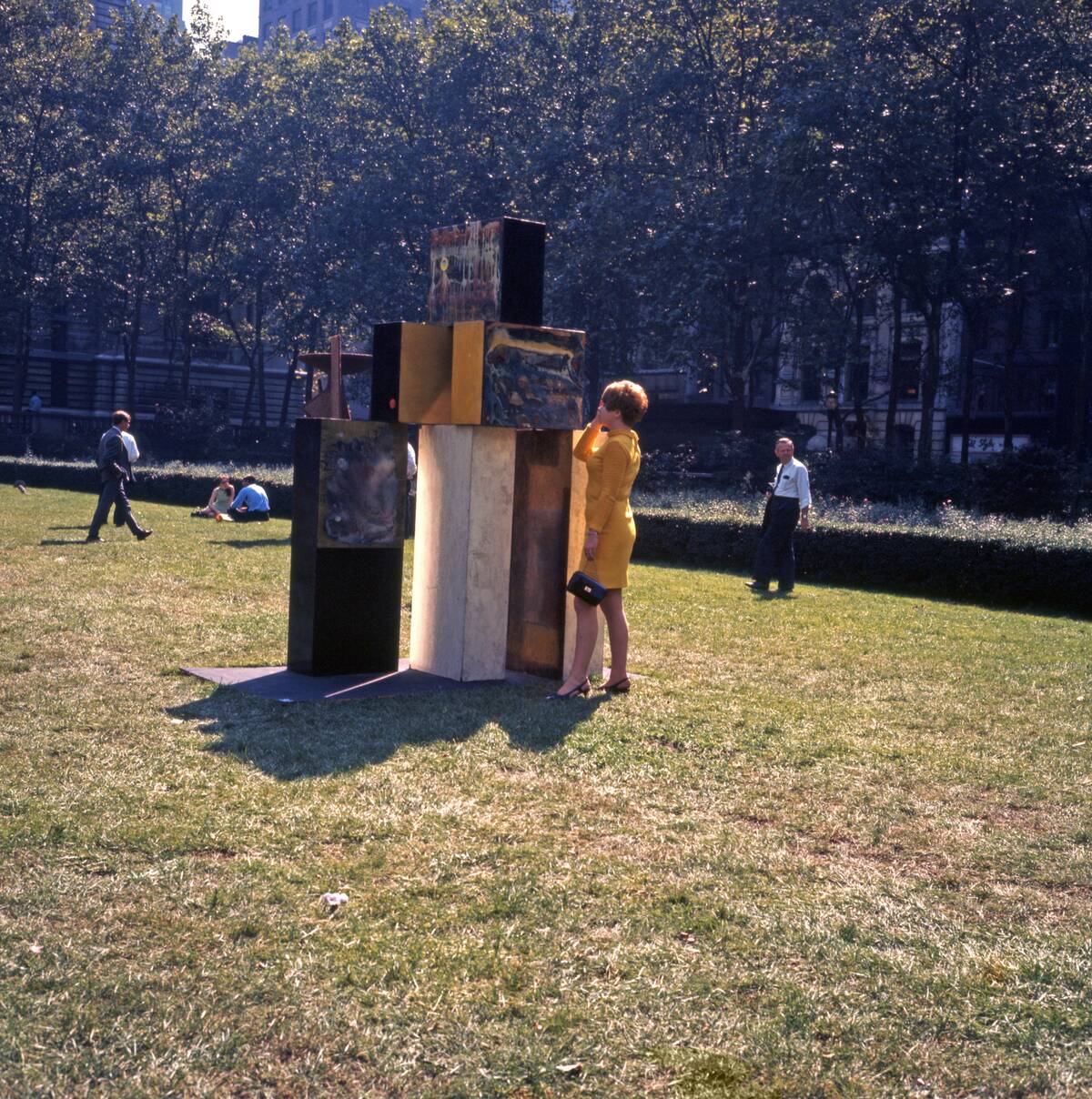 Art Sculpture In Bryant Park, New York 1967