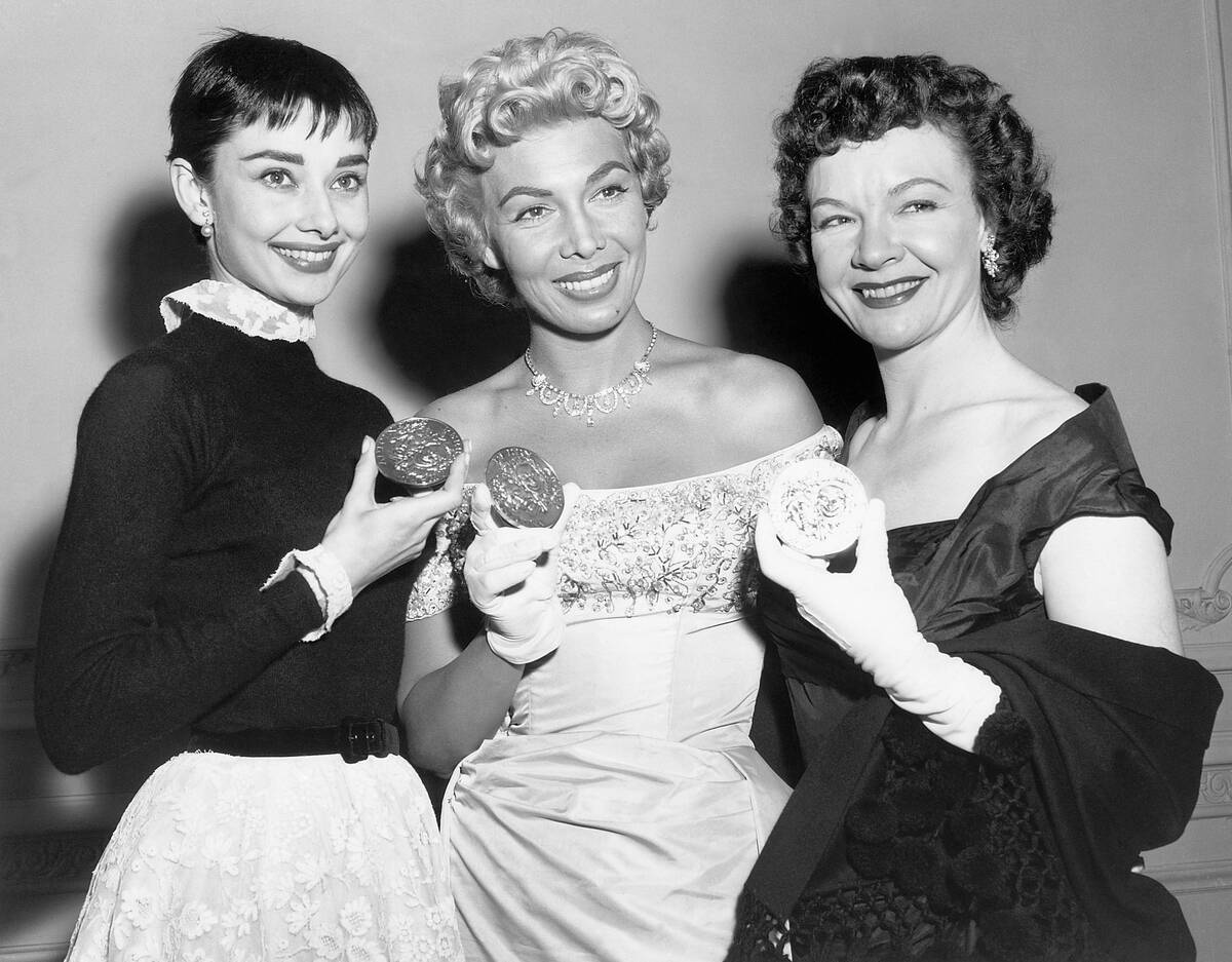 Audrey Hepburn, Dolores Grey, Jo Van Fleet at Tony Awards