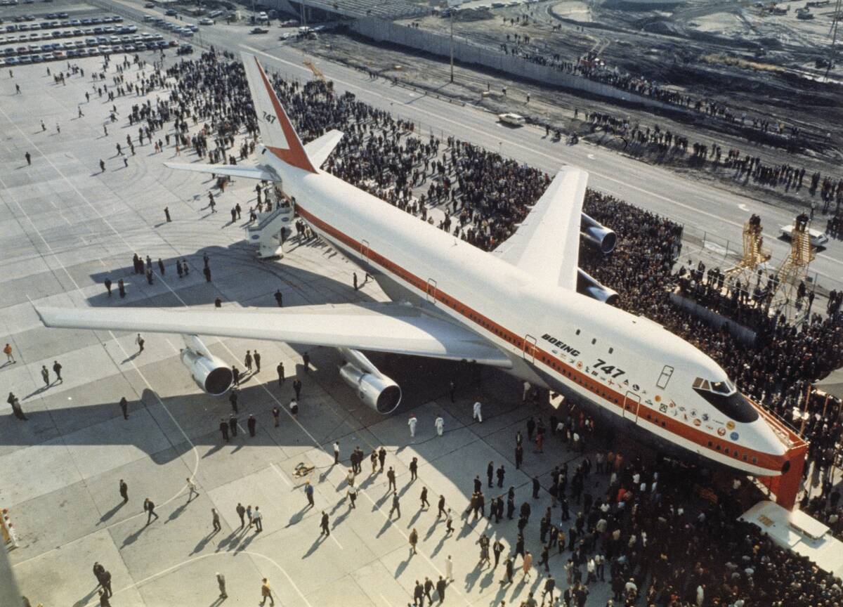 Boeing Rolls Out First 747 Jumbo Jet