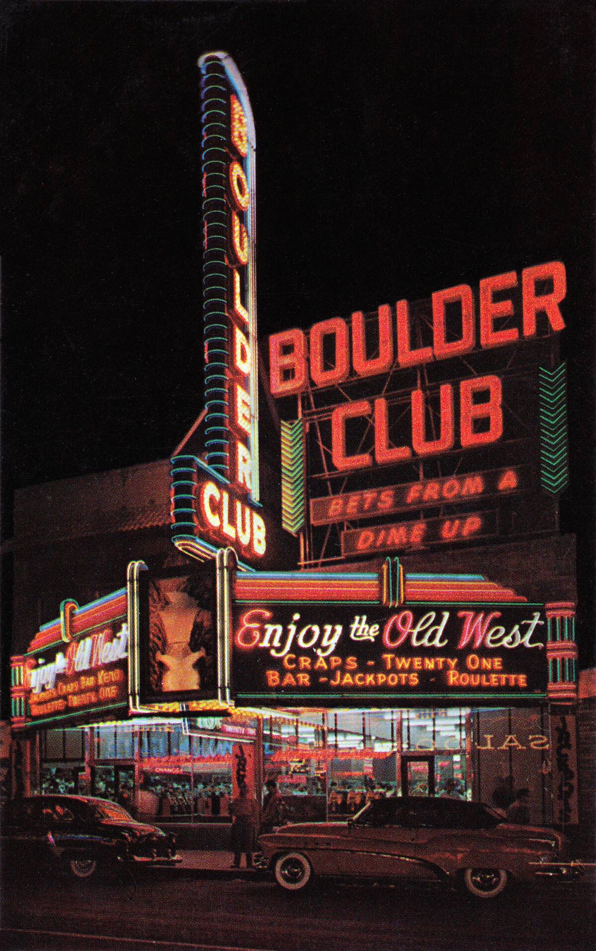 Boulder Club Neon In Las Vegas