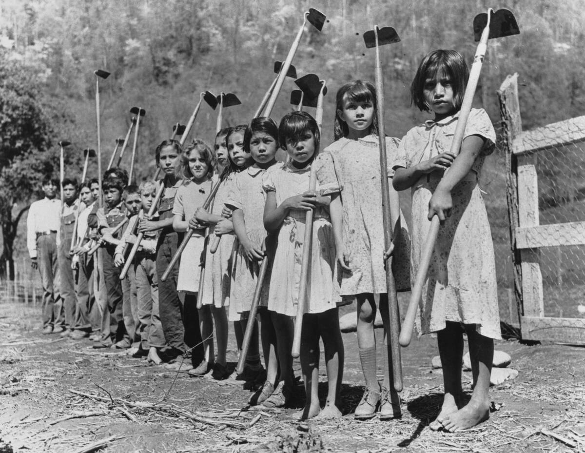 Cherokee Children at Boarding School