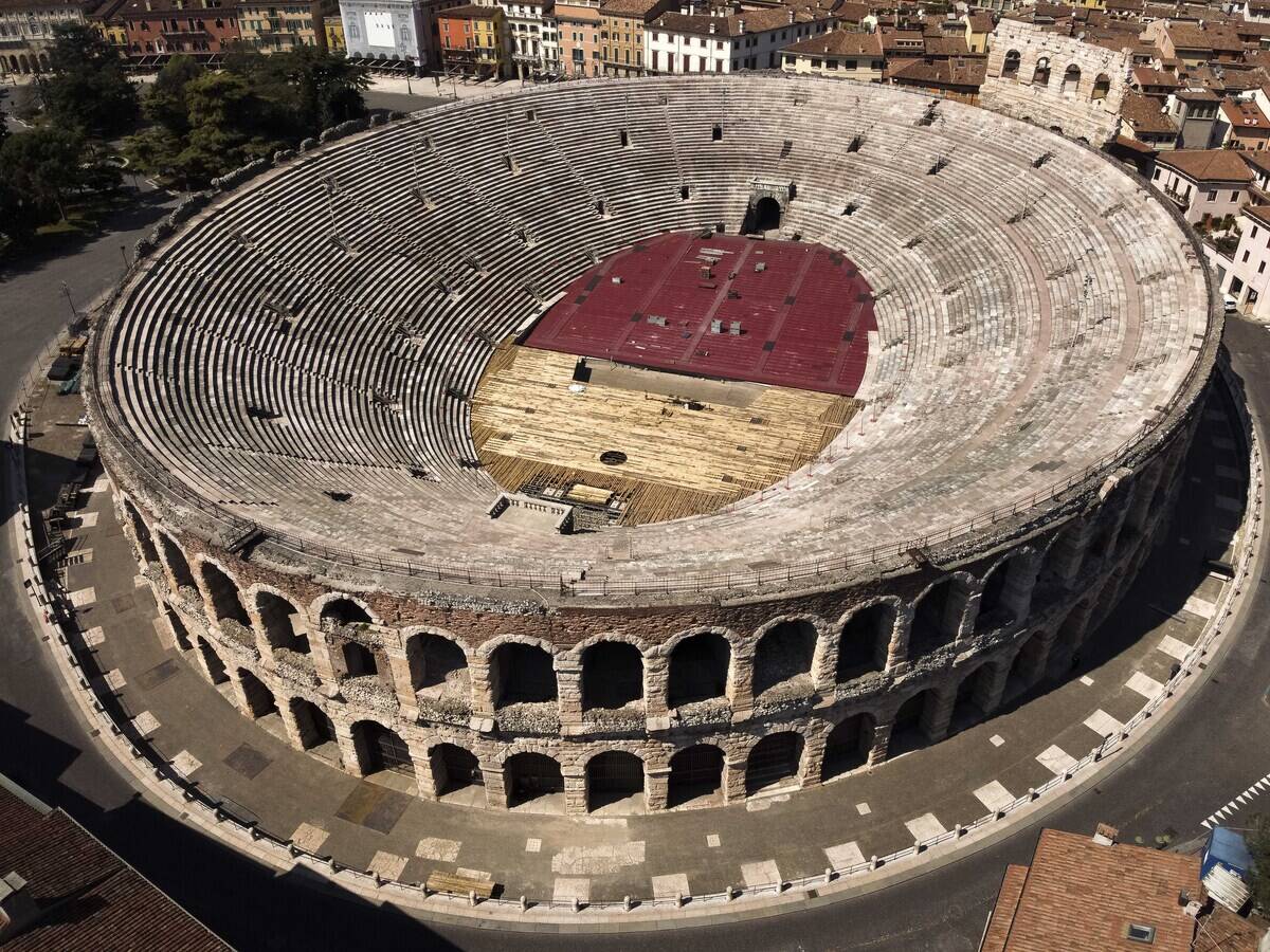 (EDITORS NOTE: Image was created with a drone.) General view...