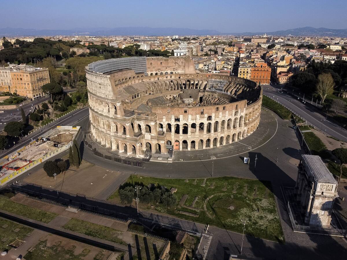 (EDITORS NOTE: Image was created with a drone.) General view...