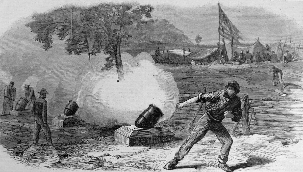 Firing A Coehorn Mortar