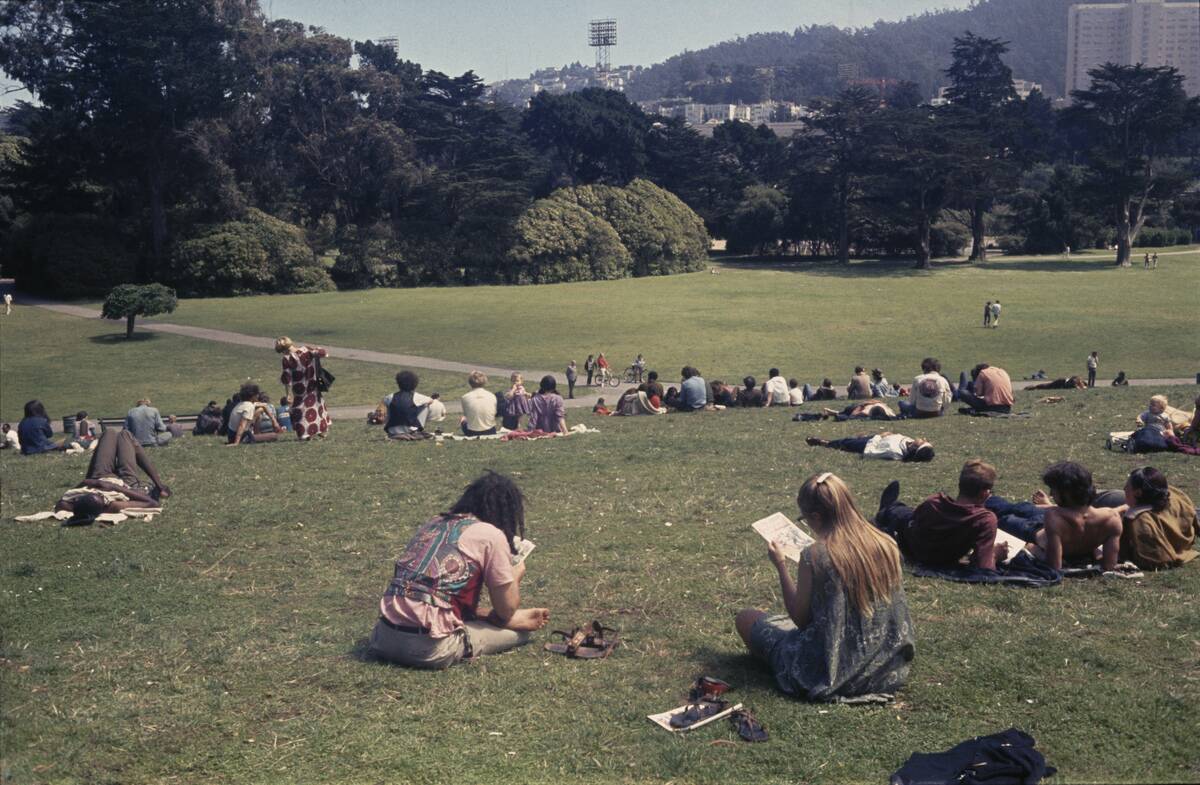 Hippies In Golden Gate Park