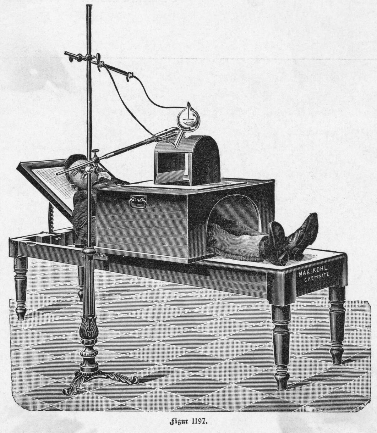 Illustration of an Early X-Ray Machine