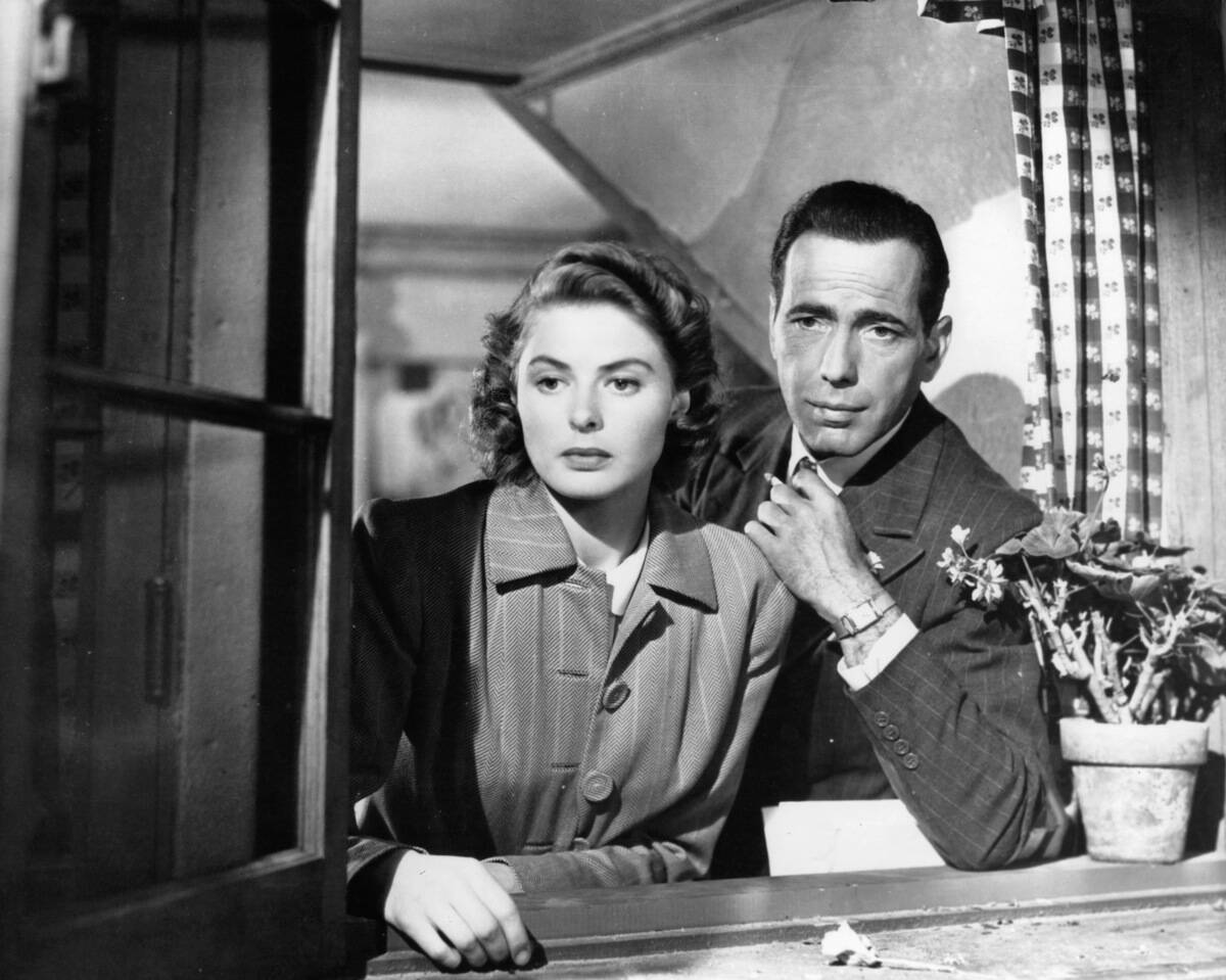 Ingrid Bergman And Humphrey Bogart In 'Casablanca'