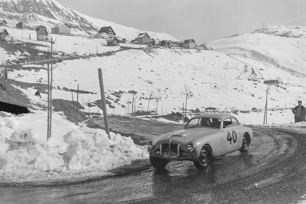 Le rallye des neiges en 1954
