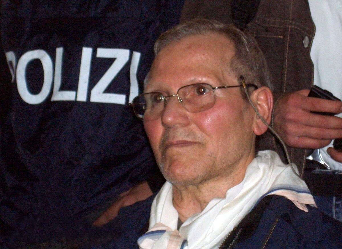Sicilian Mafia boss Bernardo Provenzano is in custody April