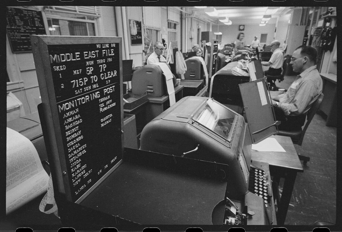 Teletype Machines In A USIA Office