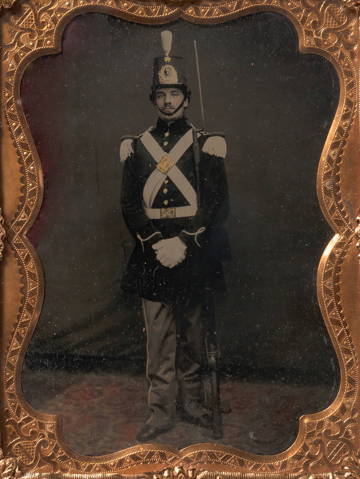 Union Militia Soldier With Rifled Musket