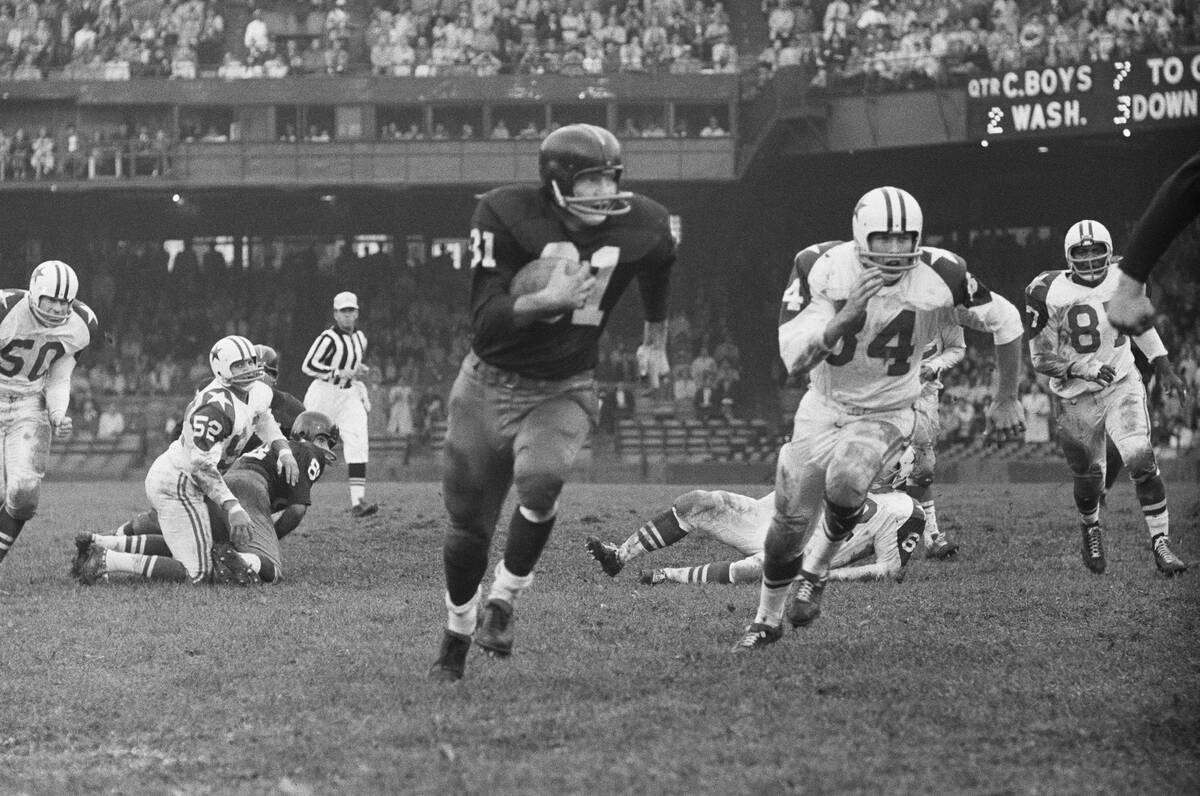 Washington Redskins Player Running with Ball