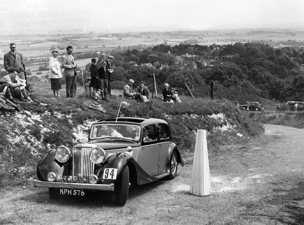 1946 Jaguar 1.5 Litre On The 1954 Eastbourne Rally. Creator: Unknown.