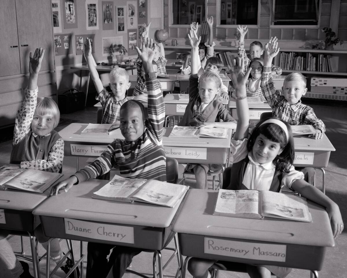 1960s Students In Class