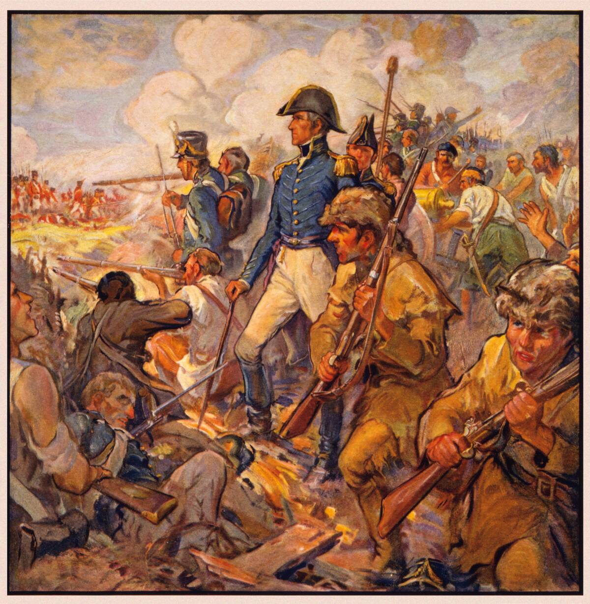 Andrew Jackson at the Battle of New Orleans