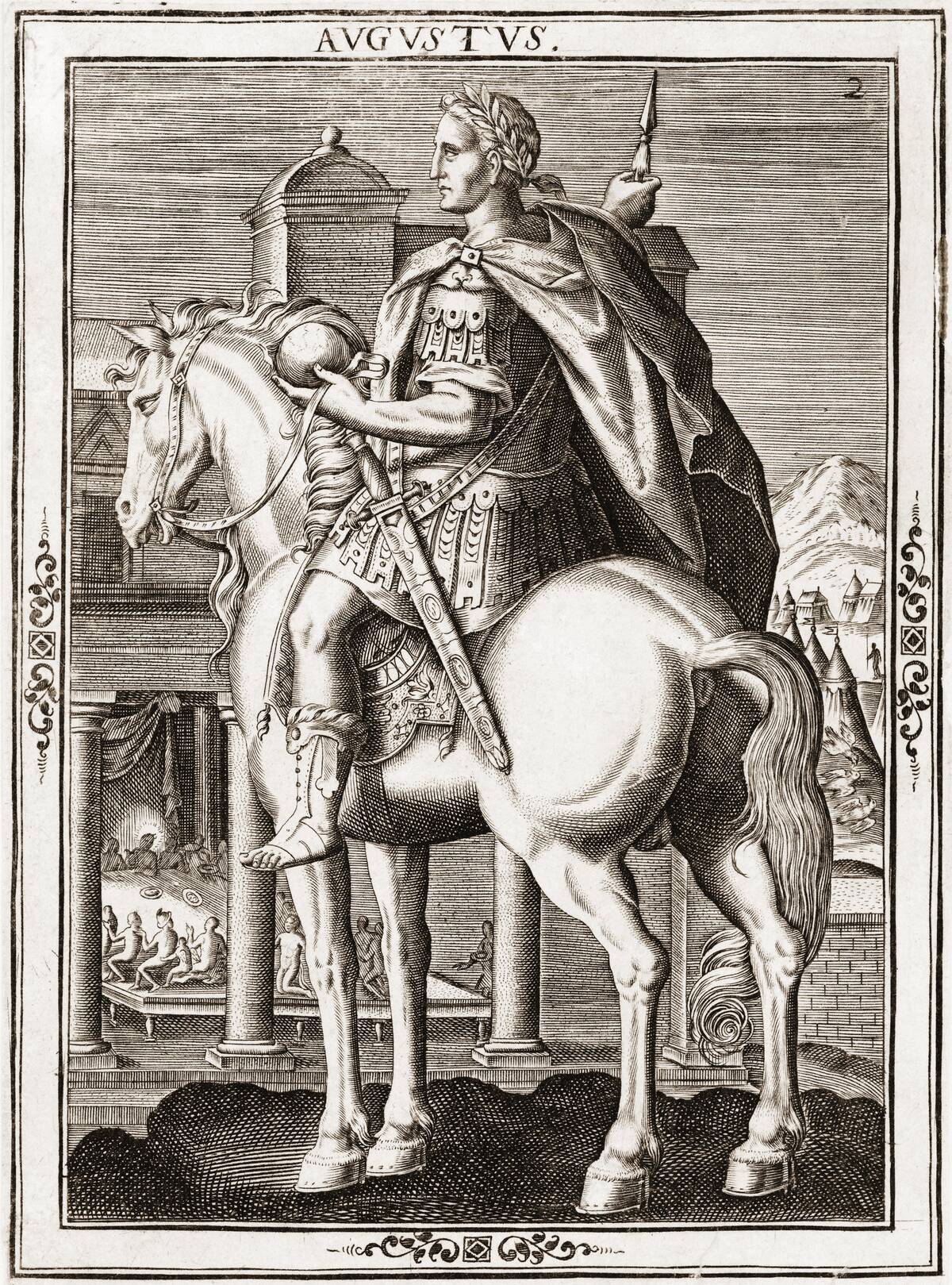 Augustus Caesar on Horseback