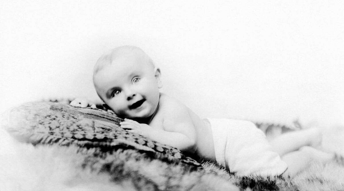 Baby Vintage Studio Portrait