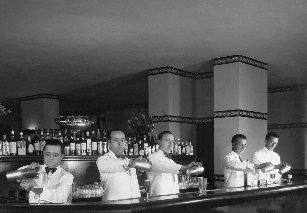 Bartenders Mixing Drinks During Competition