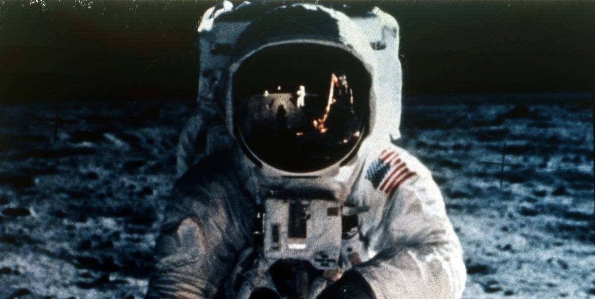 Buzz Aldrin On The Moon