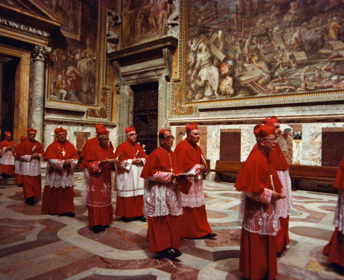 Cardinals Entering Sistine Chapel for Conclave