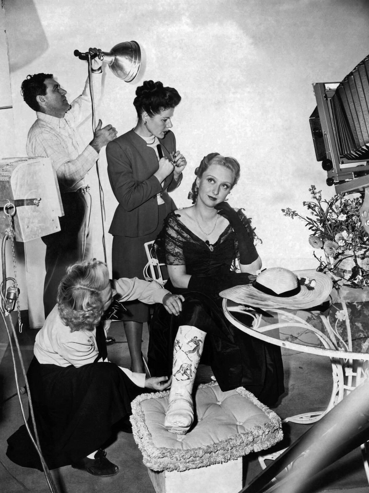 Celeste Holm Prepped For Portrait