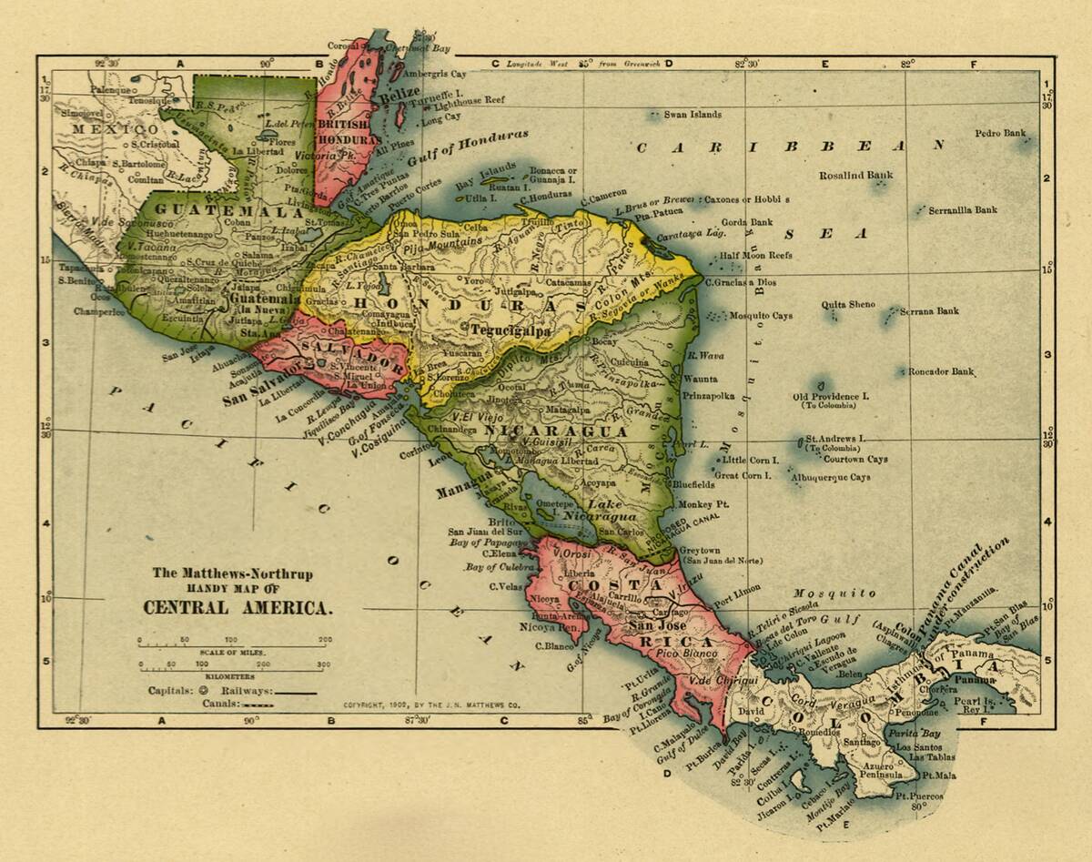 Central America, 1902