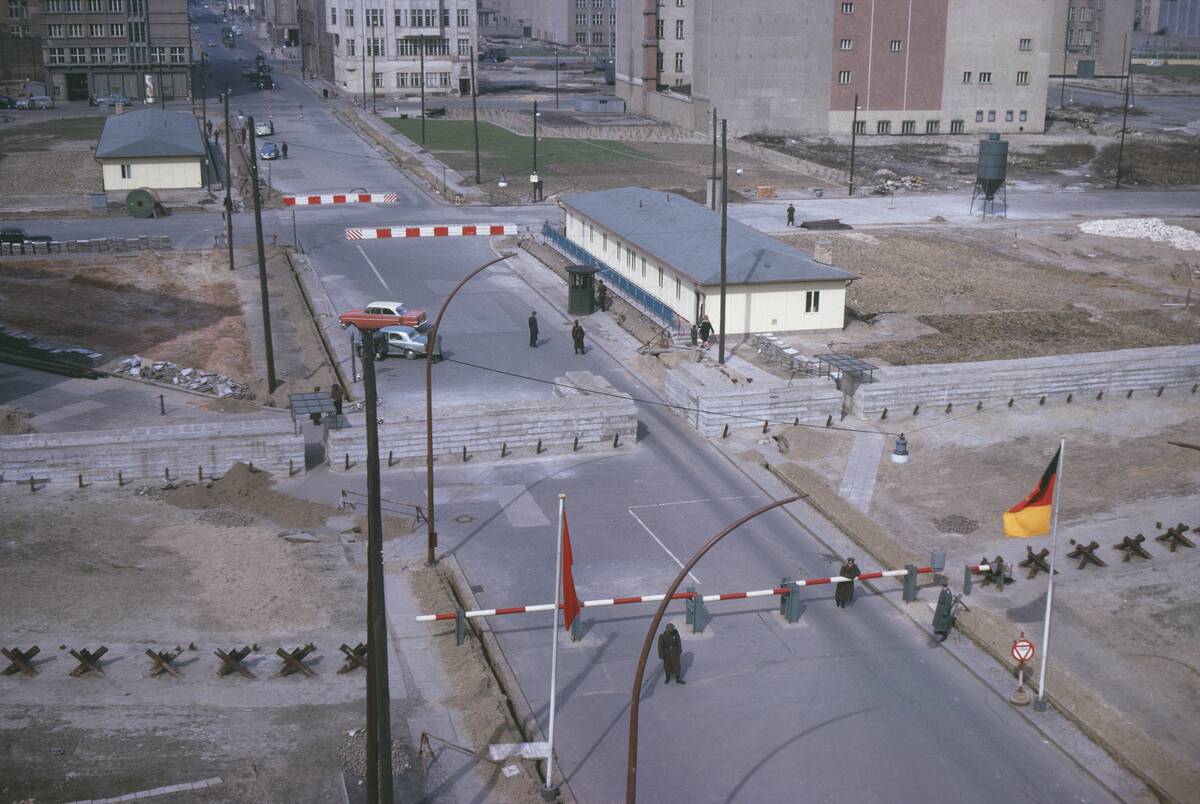 'Checkpoint Charlie' In West Berlin