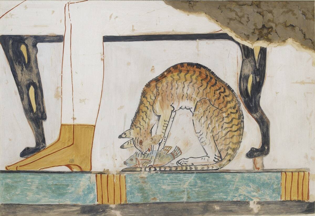Copy Of Wall Painting From Private Tomb 52 Of Nakht
