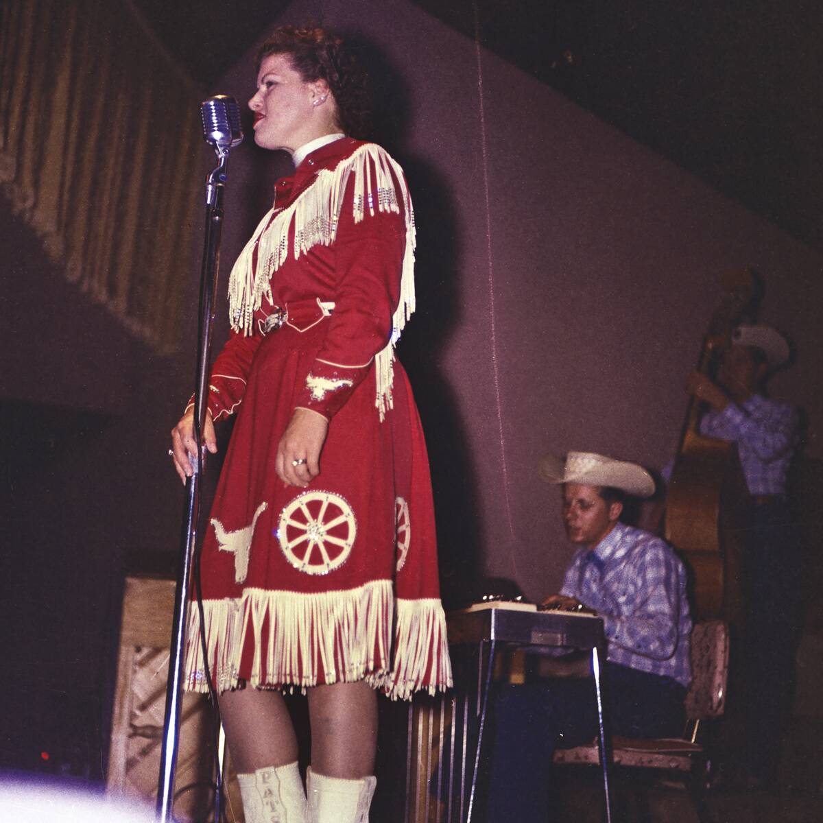 Country Singer Patsy Cline Performs at the Riverside Park Ballroom