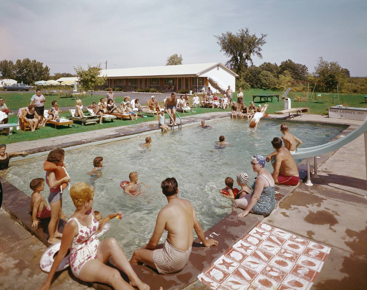 Crowded Hotel Pool