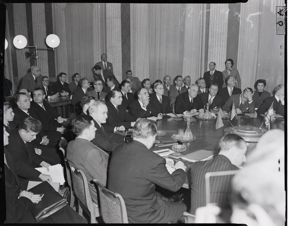 Diplomats Seated Around Table