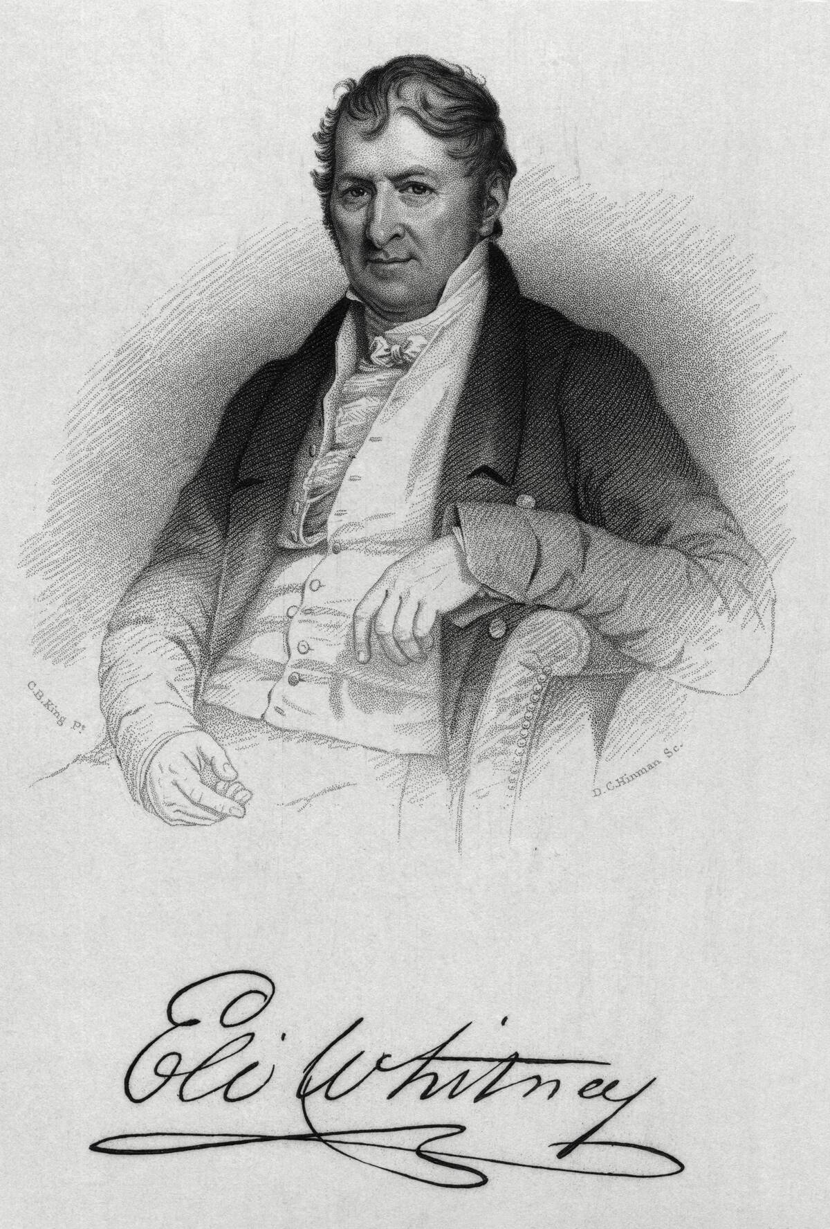 Eli Whitney Engraving