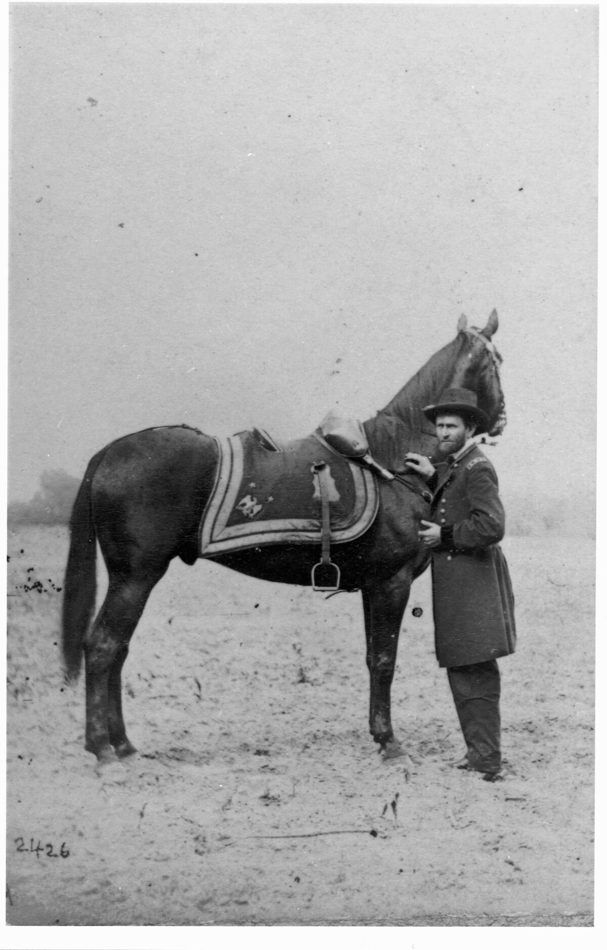 General Ulysses S. Grant Standing with Horse