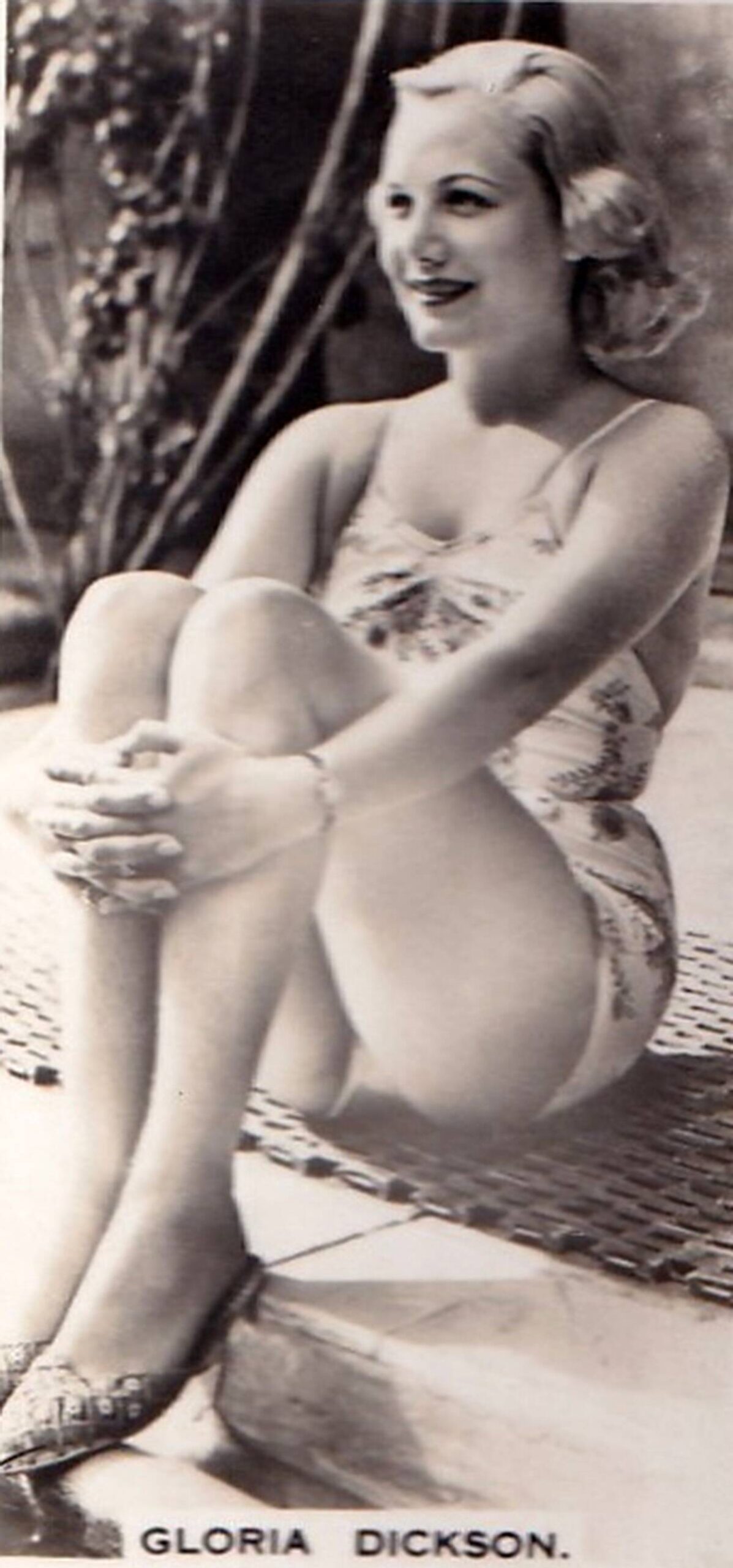 Gloria Dickson, Glamour Girls of Stage and Screen series, Carerras collectible tobacco card, 1939
