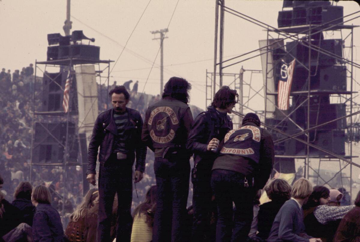 Hells Angels at Altamont Concert