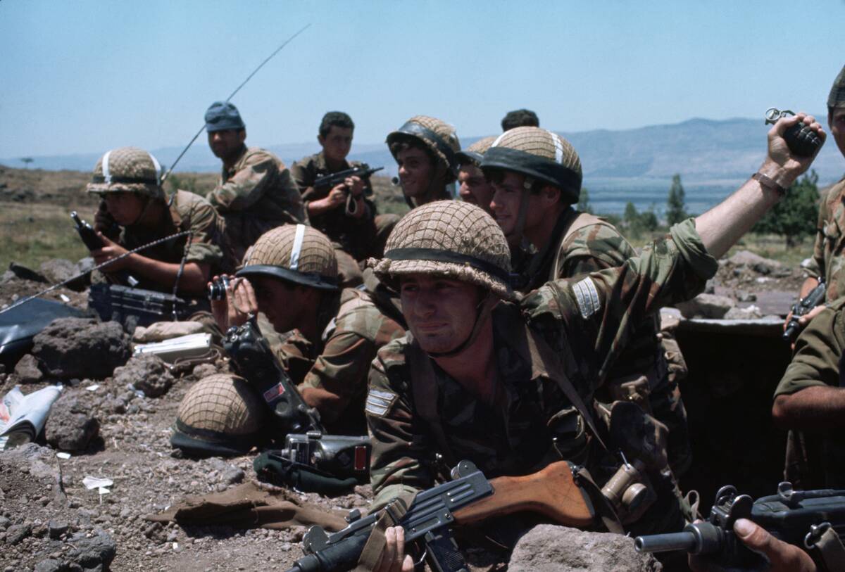 Israeli Soldiers in Trench