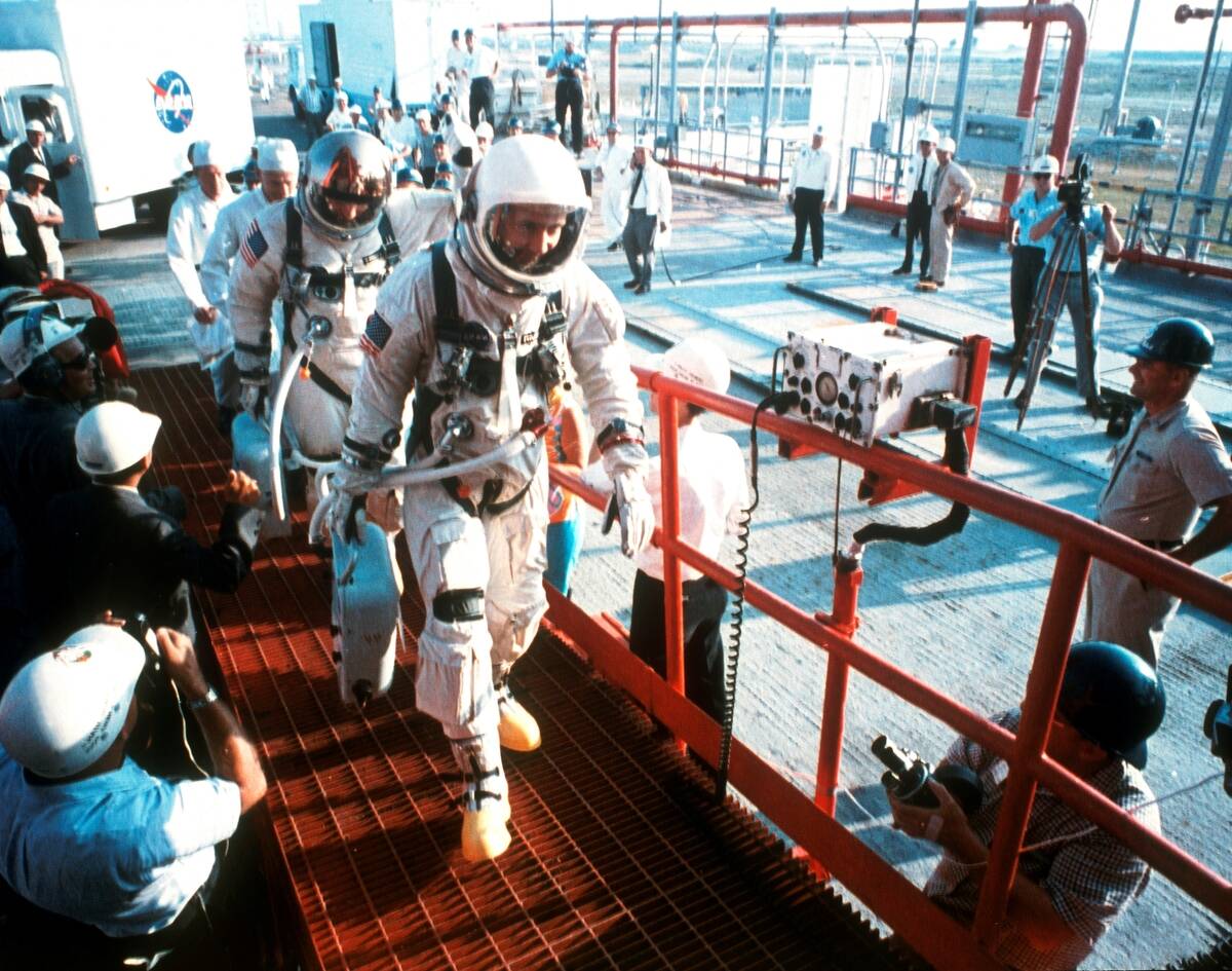 James Mcdivitt Commander and Edward H. White Pilot of The Gemini 4 Mission. Gt-4. Usa 1965