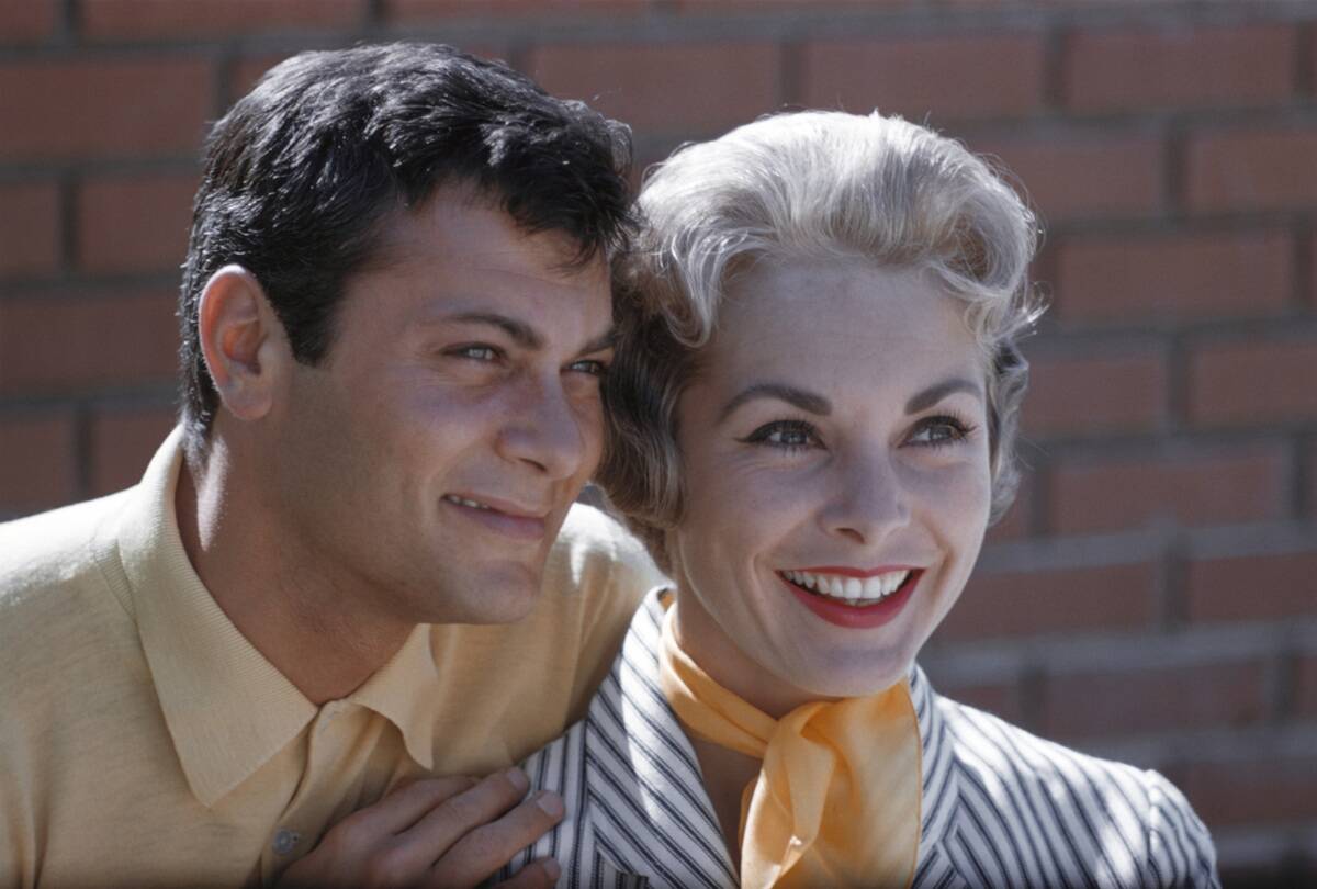 Janet Leigh And Tony Curtis at Home