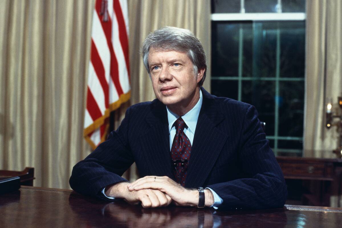 Jimmy Carter at His Desk