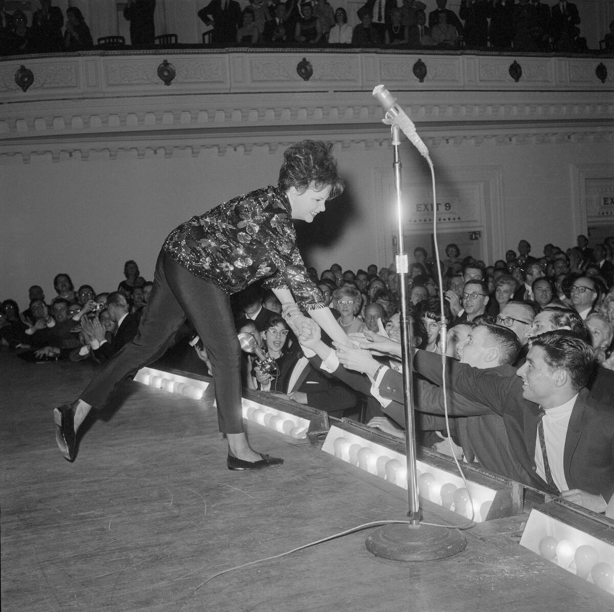 Judy Garland Greeting Fans at Carnegie Hall