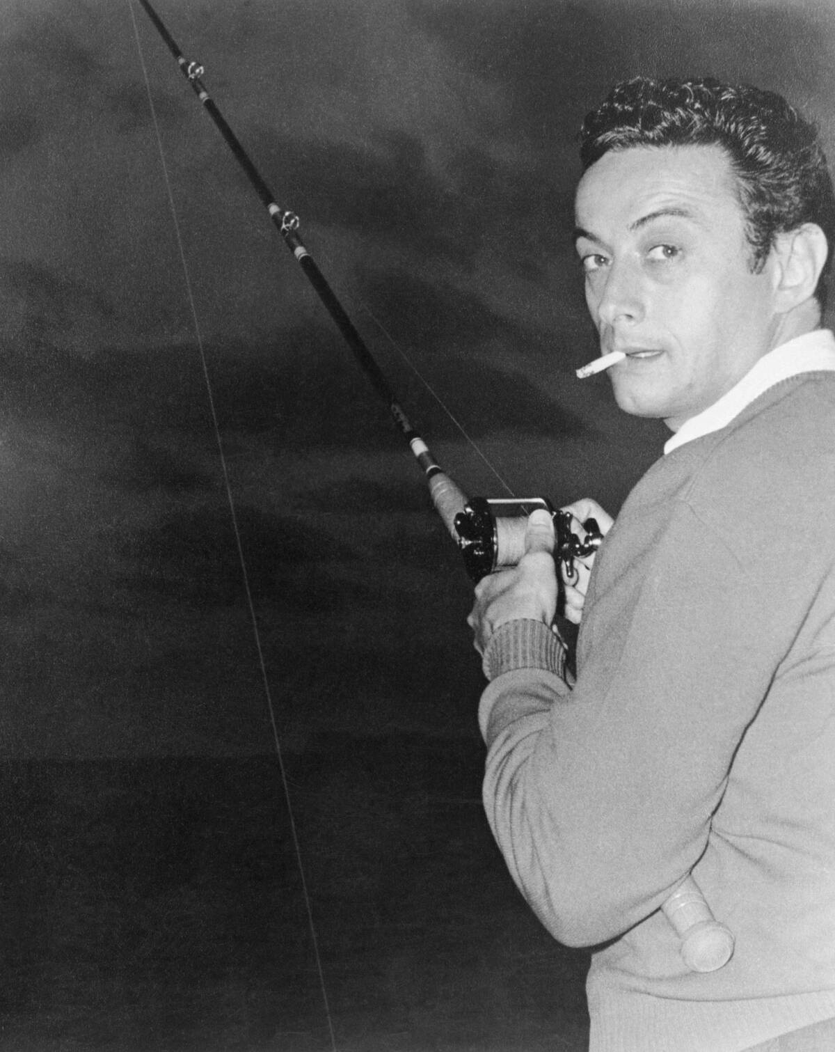 Lenny Bruce With Fishing Rod