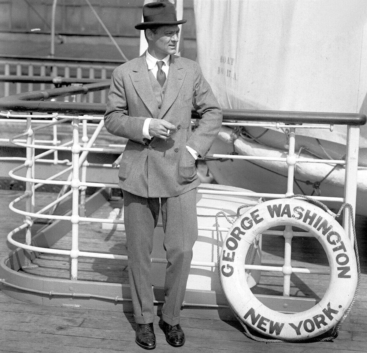 Lionel Barrymore was a passenger aboard the S.S. George Wash