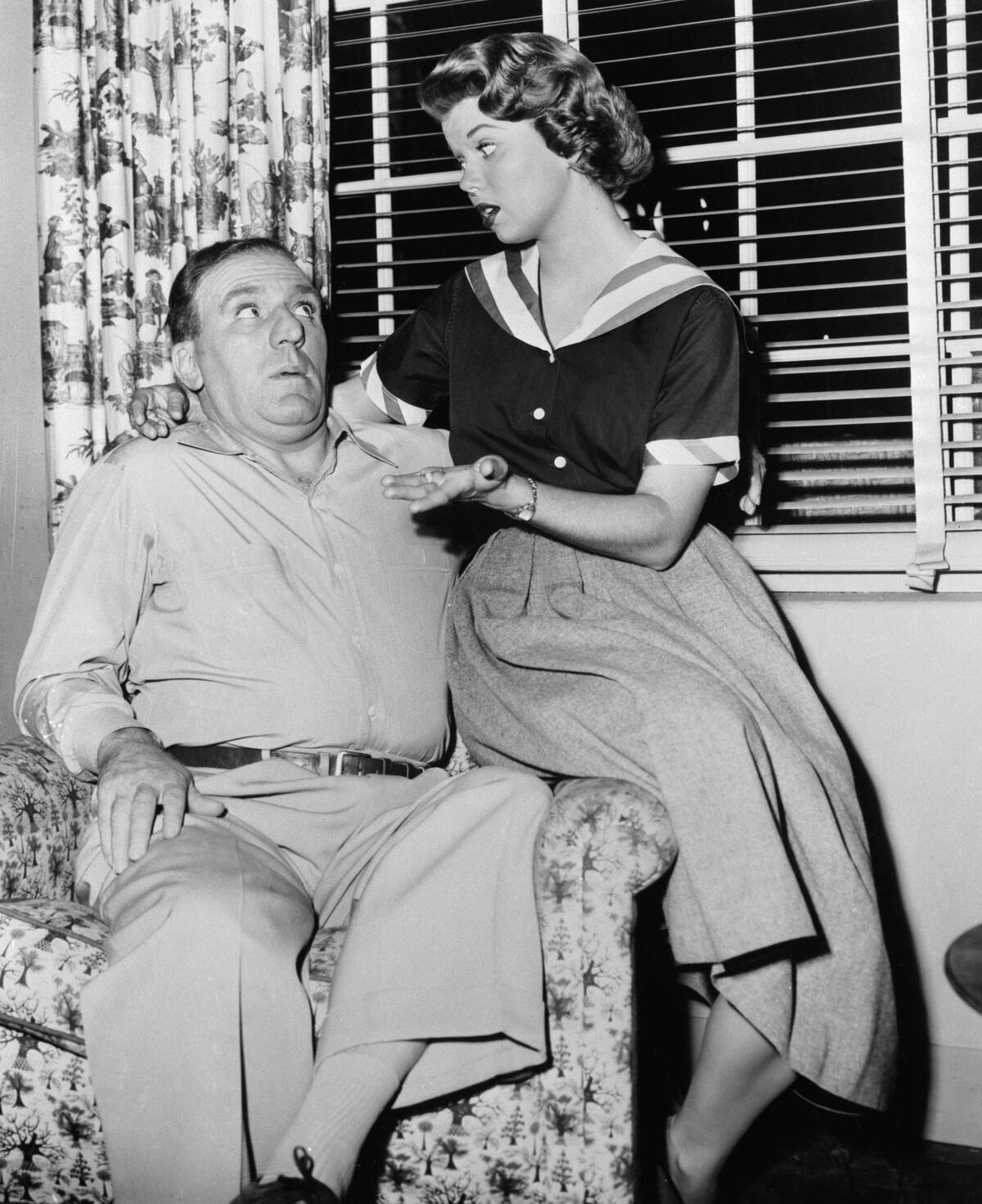 Lugene Sanders and William Bendix in Life of Riley Show
