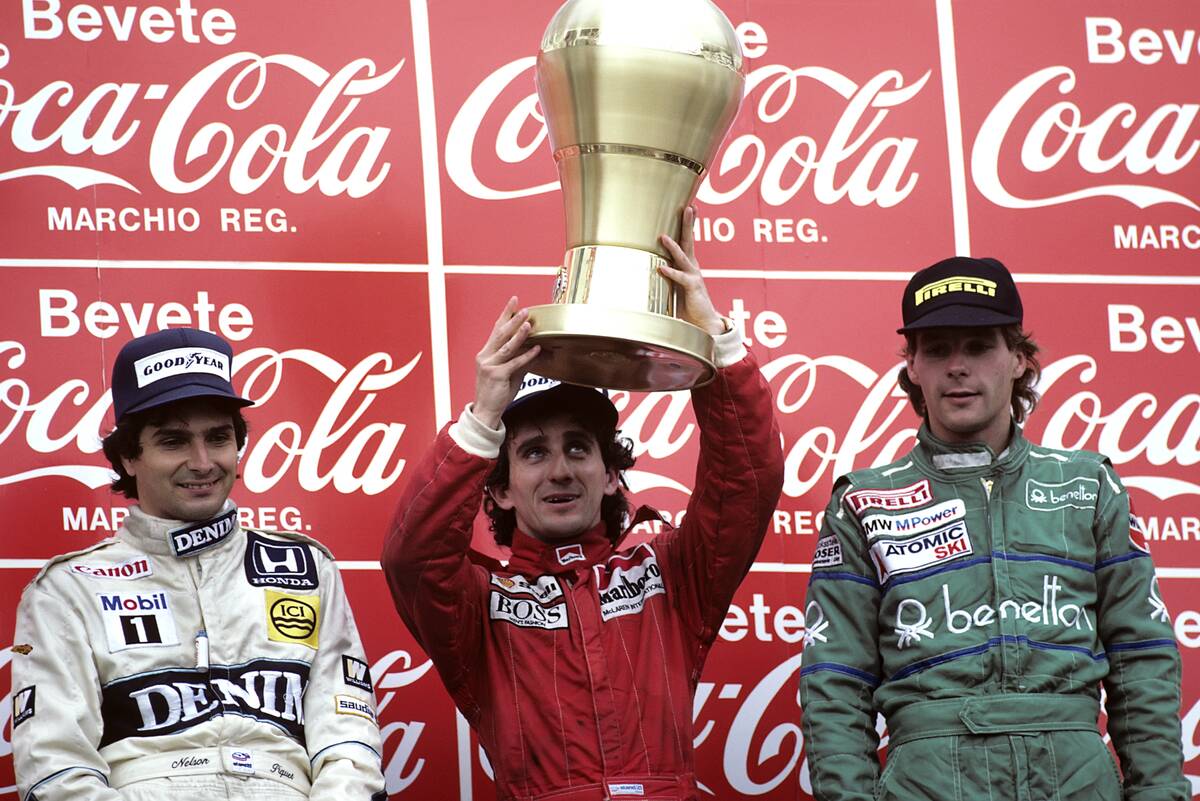 Piquet & Others At Grand Prix Of San Marino