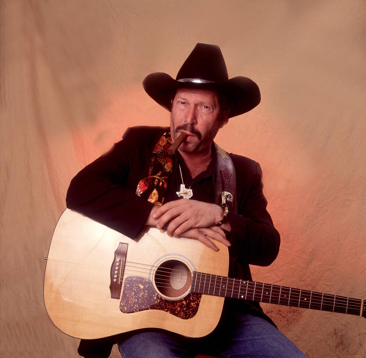 Portrait Of Kinky Friedman At Farm Aid