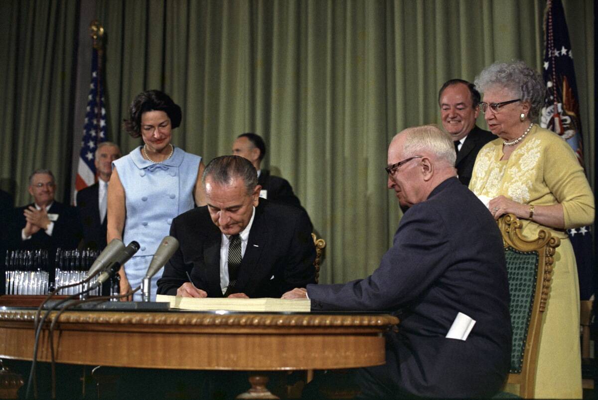 President Lyndon Johnson.