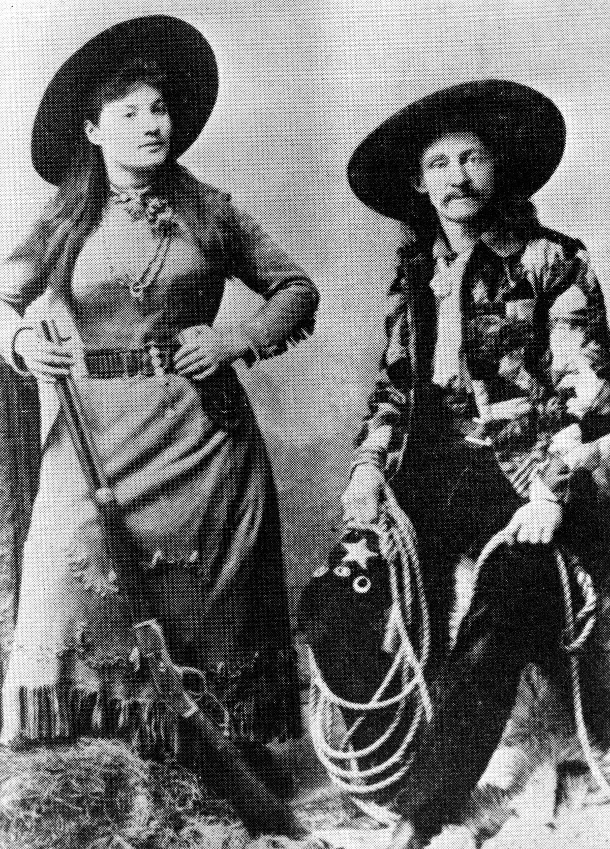 Publicity Portrait Of Annie Oakley & Texas Bill