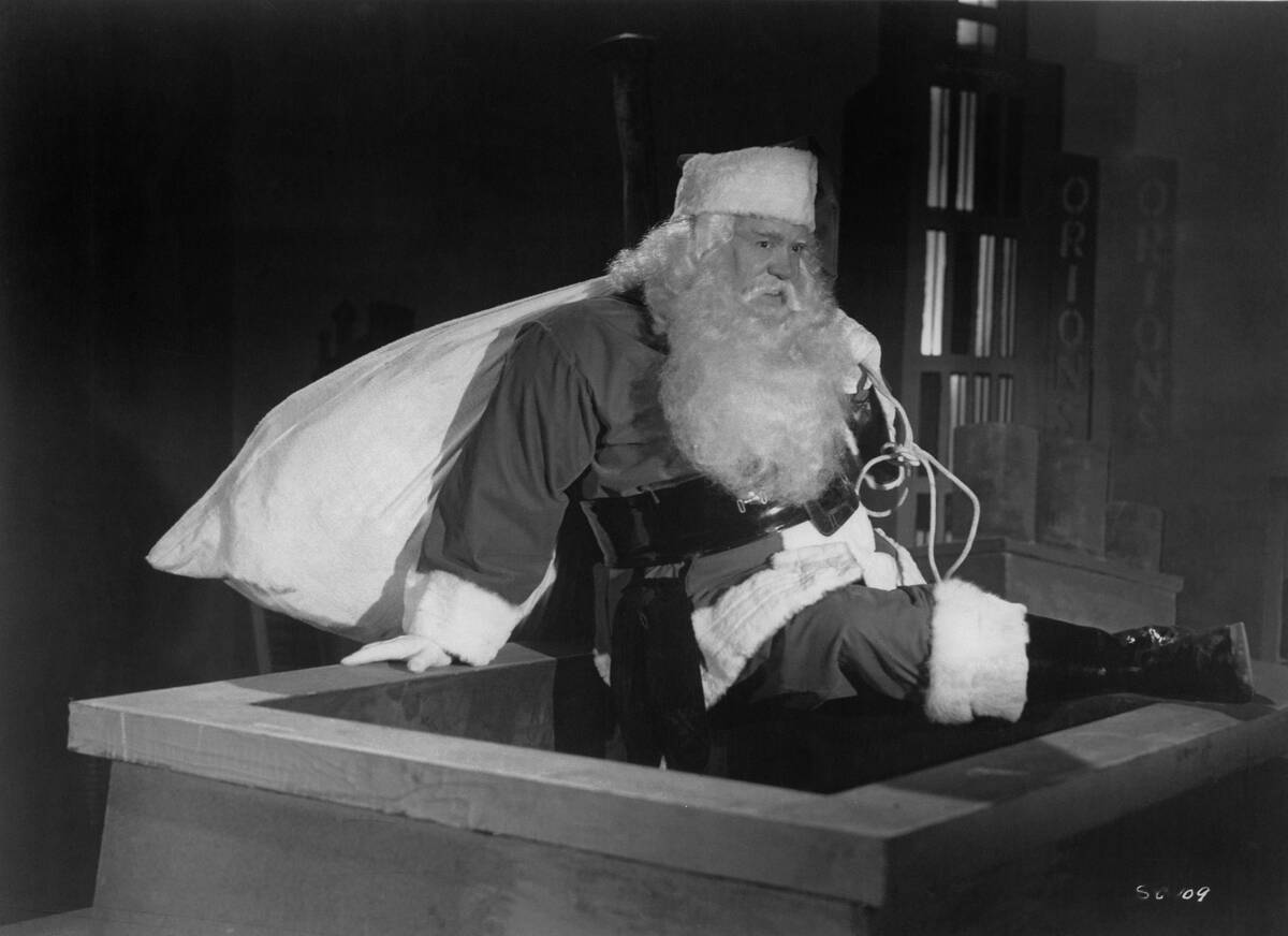 Santa Claus On Chimney Stack