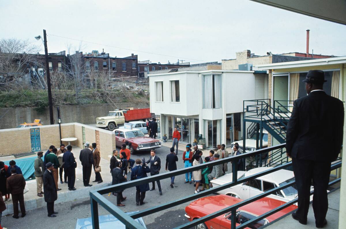 Scene of Martin Luther King Jr Shooting